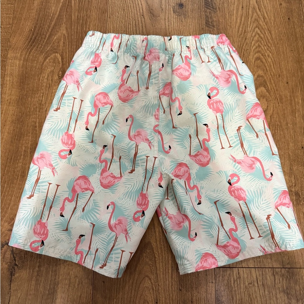 Ruggedbutts boy size 10 Flamingo Print Swim trunks - Pink and Blue - Picture 4 of 4